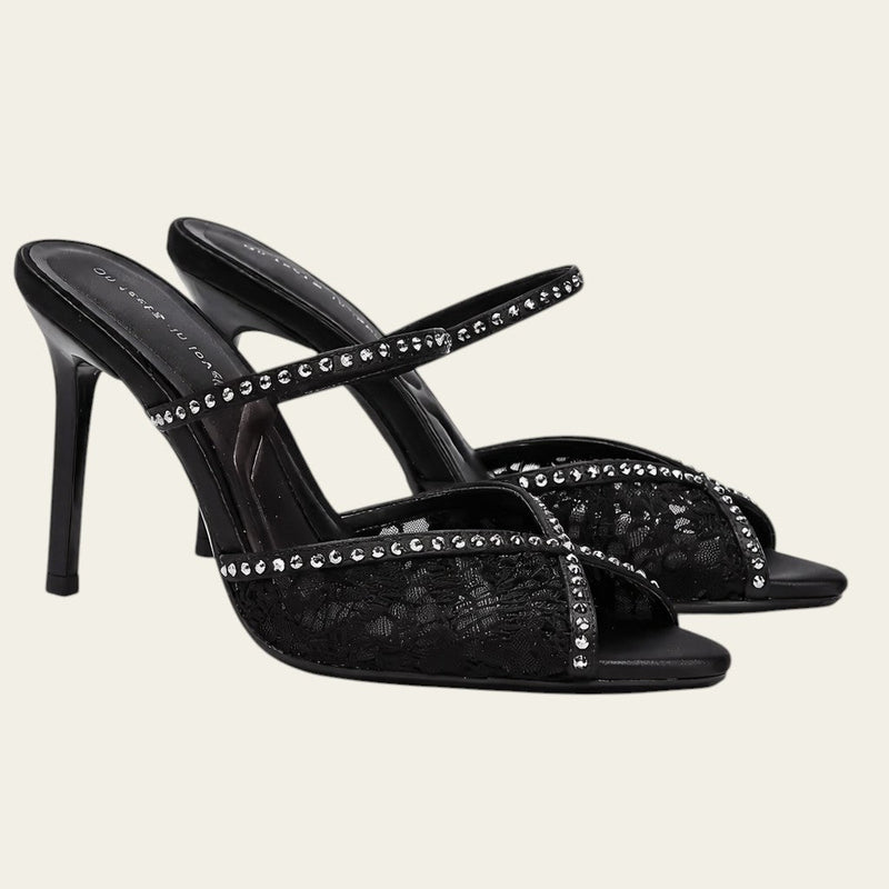 Lace Flower Net Sandal