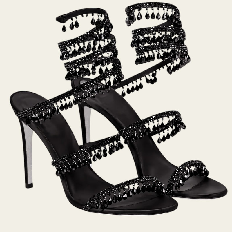 Crystal Wrap Sandals