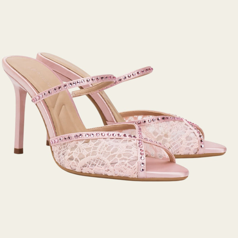 Lace Flower Net Sandal