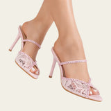 Lace Flower Net Sandal