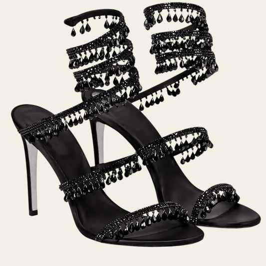 Crystal Wrap Sandals