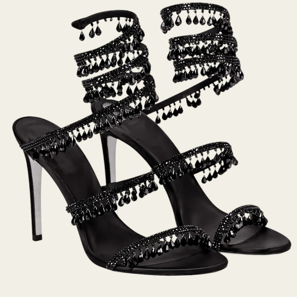 Crystal Wrap Sandals
