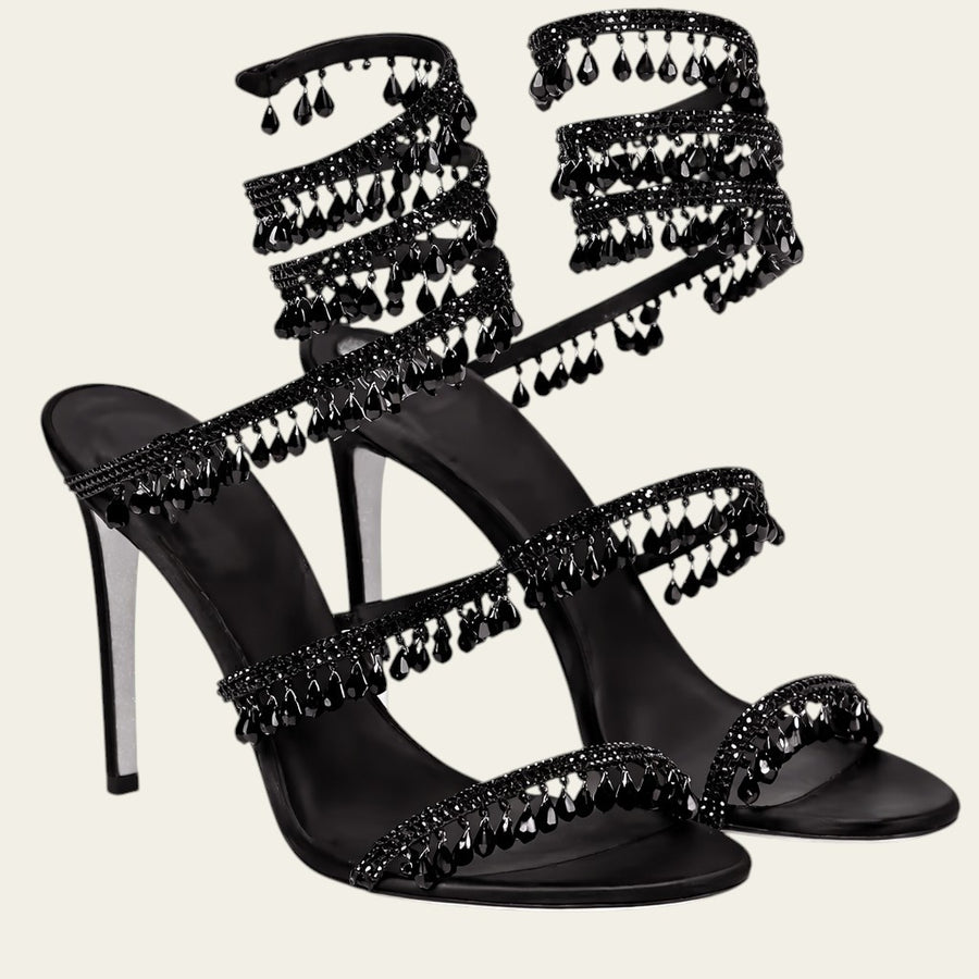 Crystal Wrap Sandals